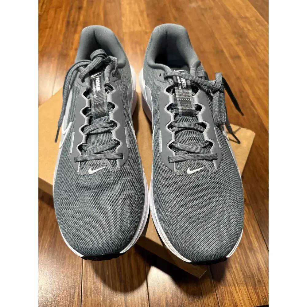 Nike Downshifter 13 Grey Platinum White Sneakers Men size 10 Run walk gym